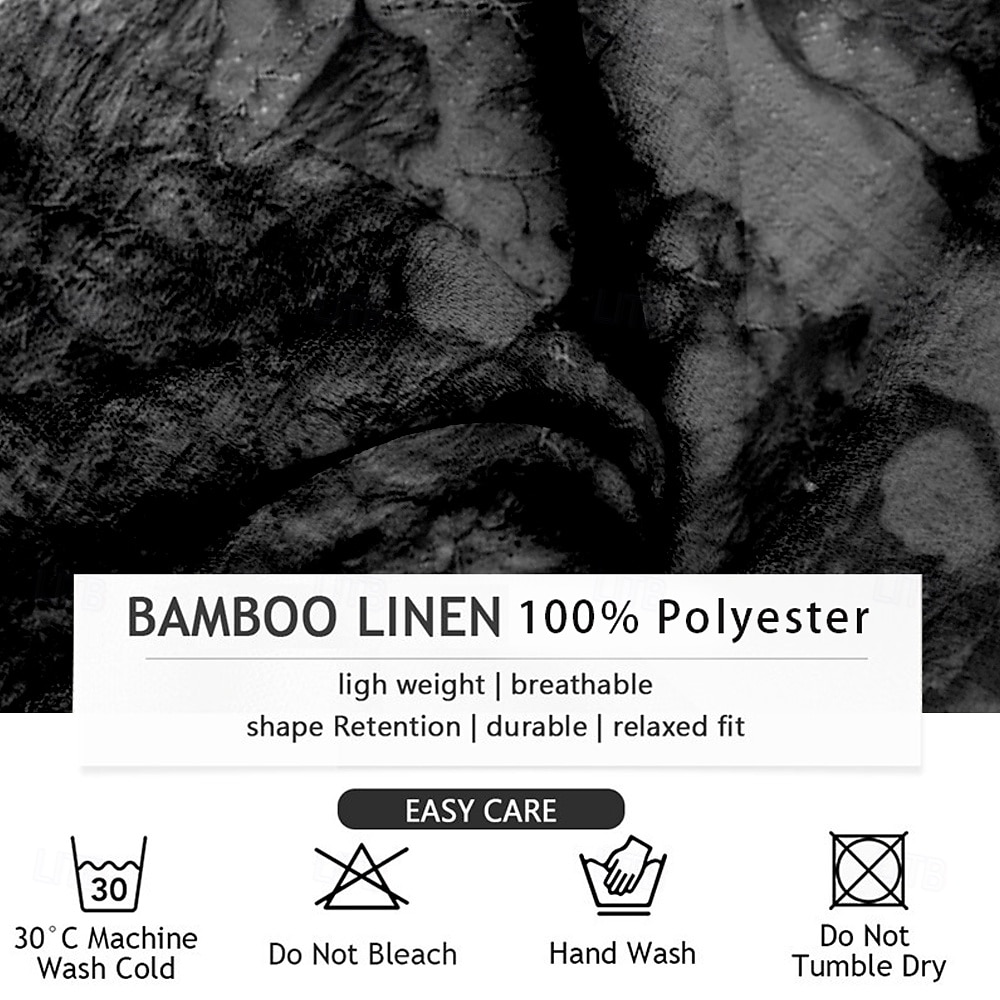 Per uomo Stampa 3D Camicie Camicia con bottoni Manica lunga Affari casual Da mare Ufficio Giornaliero Estate Primavera & Autunno A fascia collare del nonno Stampa 3D Nero Bianco Marrone chiaro Grigio del 2025 a $24.99 –P3