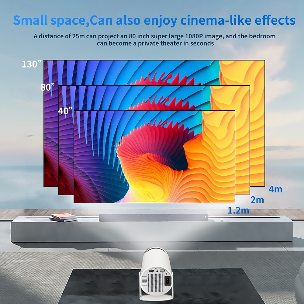 Wireless controller Bluetooth projector Android 13 electric focus full HD 720P support 1080P resolution 4K video WIFI 6 2.4/5G dual band WIFI Bluetooth 5.4 support screen scaling support 4-point tra 2025 - $93.99 –P7