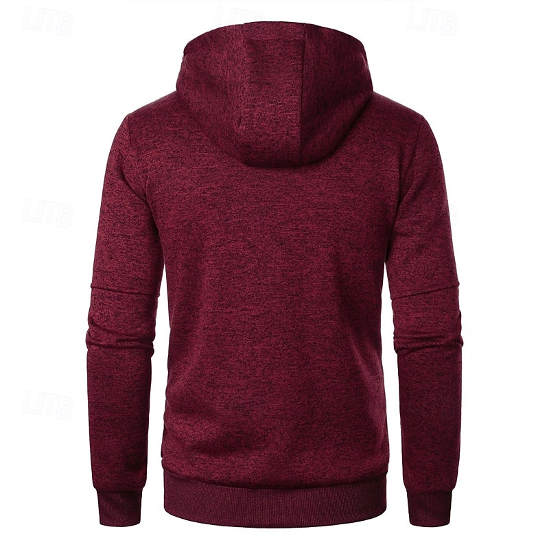 Herren Strickjacke Kurzer Pullover Zip Pullover Reißverschluss Strickpullover Gerippt Stricken Standard Tasche Feste Farbe Mit Kapuze Modisch Klassisch Urlaub Freizeitskleidung Bekleidung Herbst 2025 - $18.99 –P12