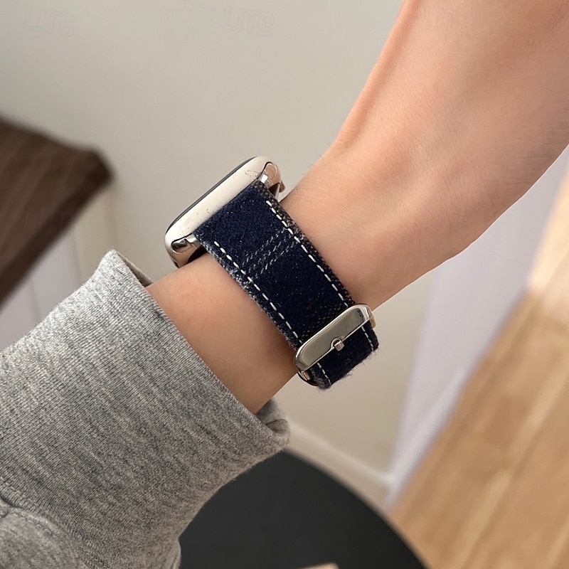 סולו לופ מותאם ל רצועת השעון של Apple Watch 38 מ"מ 40 מ"מ 41 מ"מ 42 מ"מ 44 מ"מ 45 מ"מ 49 מ"מ נשים מתכוונן דמוי עור רצועת שעון חלופית ל iwatch Ultra 2 Series 9 8 7 SE 6 5 4 3 2 1 2025 - $21.99 –P4