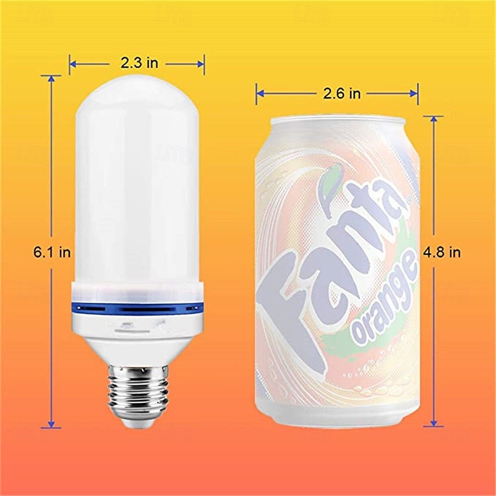 4 modalità lampadine a led a fiamma simulazione luci fuoco lampadina ktv festival giardino decorazione luce e27 festa led effetto fiamma luce 1/4 pz del 2025 a $9.99 –P2