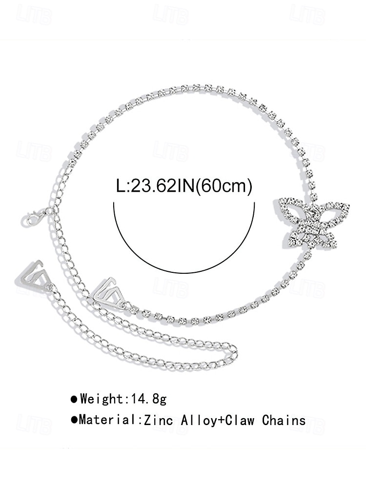 Elegant Butterfly Rhinestone Shoulder Chain Jewelry for Women – Sparkling Crystal Body Chain Accessory, Perfect for Party and Evening Wear 2026 - $9.99 –P16