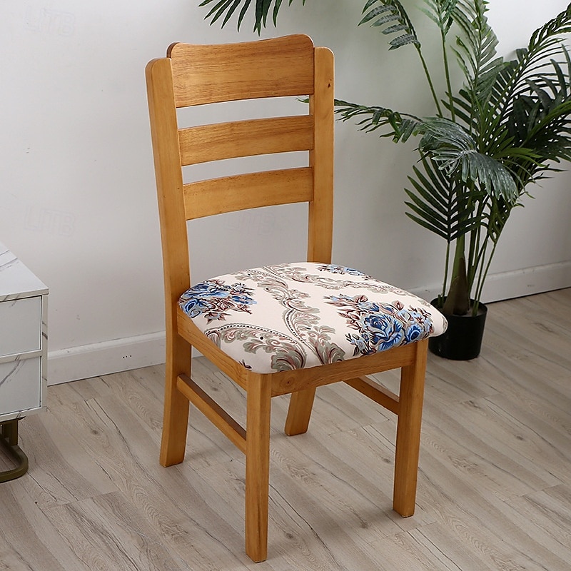Housse de siège de chaise extensible et durable, idéale pour protéger et rafraîchir les sièges de chaise, ajoute confort et style aux chaises de salle à manger, de bureau ou de salon de 2025 ? $10.99 –P9