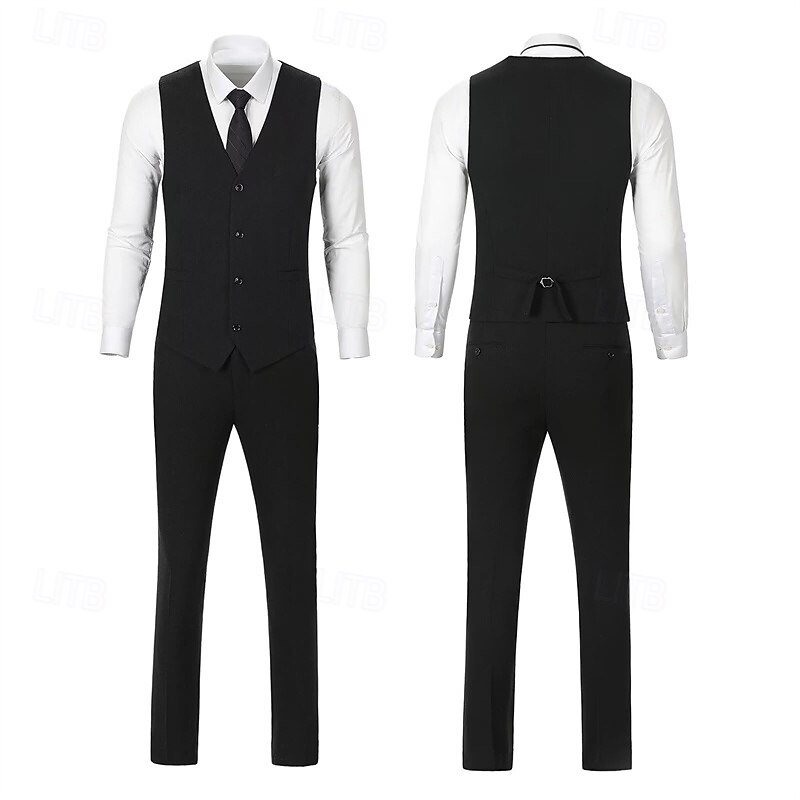 Retro / vintage Ryczące 20s 1920 roku Spodnie Stroje Smokin Wielki Gatsby Pan Gangster Męskie Strój karnawałowy Święta Karnawał Nowy Rok Ślub Bal maskowy Spotkanie towarzyskie Dla dorosłych Płaszcz 2025 - $131.99 –P7