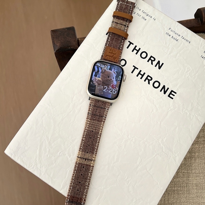 סולו לופ מותאם ל רצועת השעון של Apple Watch 38 מ"מ 40 מ"מ 41 מ"מ 42 מ"מ 44 מ"מ 45 מ"מ 49 מ"מ נשים מתכוונן דמוי עור רצועת שעון חלופית ל iwatch Ultra 2 Series 9 8 7 SE 6 5 4 3 2 1 2025 - $21.99 –P9