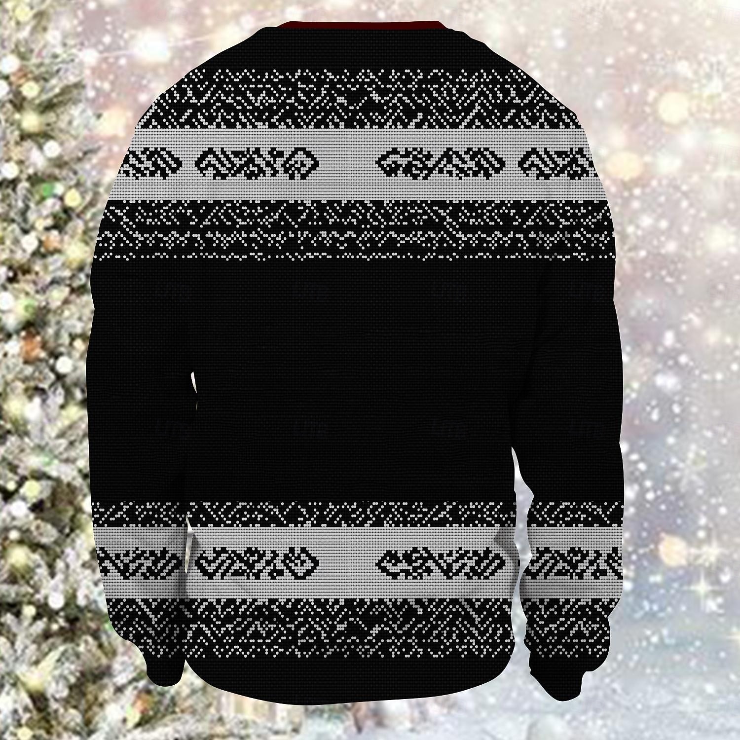 Ježíšek Paní Klausová Pullover Vtipná vánoční mikina 3D Vánoce Legrační Pro Pro páry Pánské Dámské Dospělé Vánoce Karneval 3D tisk Párty Festival 2025 - $29.99 –P4