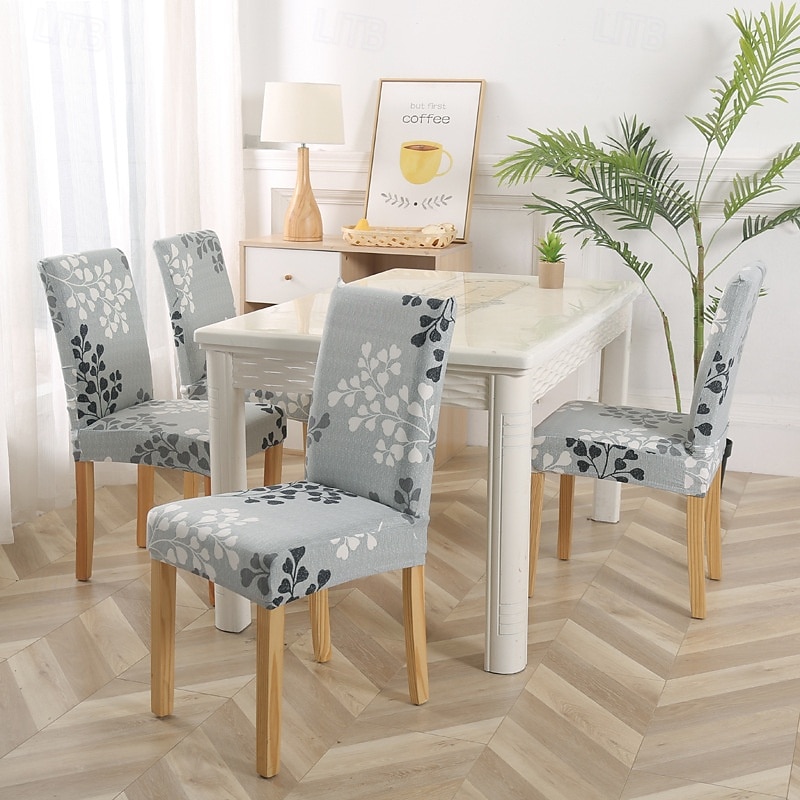 Funda elástica para silla de comedor, funda elástica y duradera para silla de comedor con respaldo alto, ideal para proteger y refrescar las sillas de comedor, agrega comodidad y estilo a la decoración de su comedor 2025 - $10.99 –P10