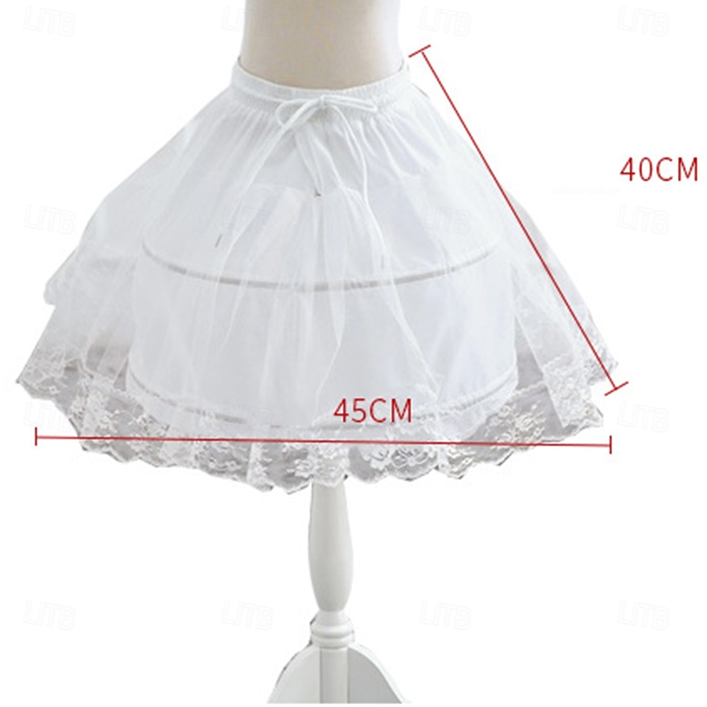 Rococo Victorian Princess Petticoat Hoop Skirt Under Skirt Tulle Skirt Solid Color Fancy Dress Women's Masquerade Event / Party Prom Adults' Skirt 2026 - $13.99 –P2