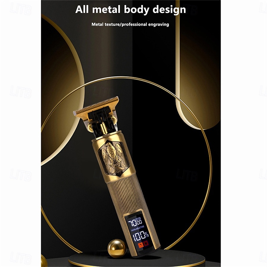 Professional Hair Cutting Machine Wireless Electric Hair Trimmer Digital Display Hair Clipper Men Beard Shaver Barber For Men 2025 - $23.99 –P3