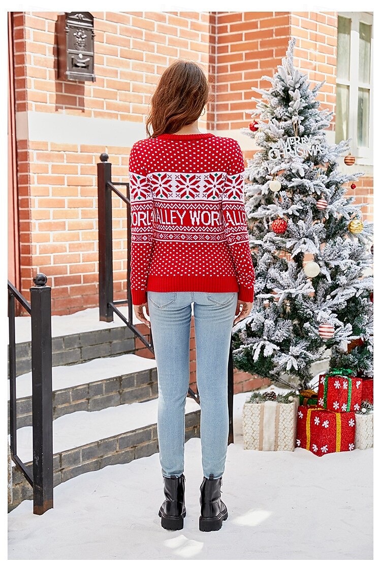 Reinsdyr Stygg julegenser Pullover Jumper Strikket Dame Jul Nytt År julaften Jul Original Morsom Voksen Jul Topp 2025 - $13.99 –P2