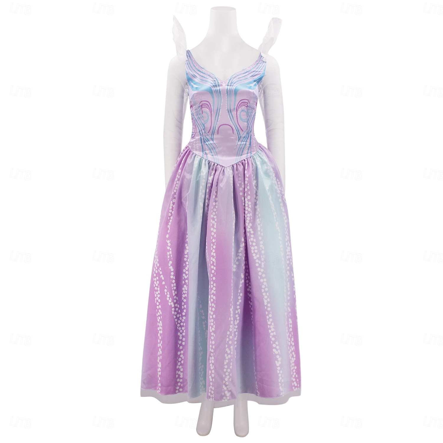open lace back dress Glinda Dress Adult - Wicked Part Two Costume main image 1