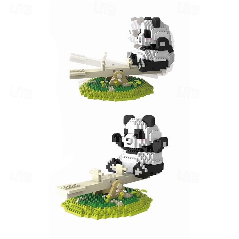 aranyos panda mini építőkockák készletek cuki táskákhoz mikro mini építőjáték téglák felnőtteknek bulik gyerekeknek fiúk lányok 12-14 2025 - $27.99 –P5
