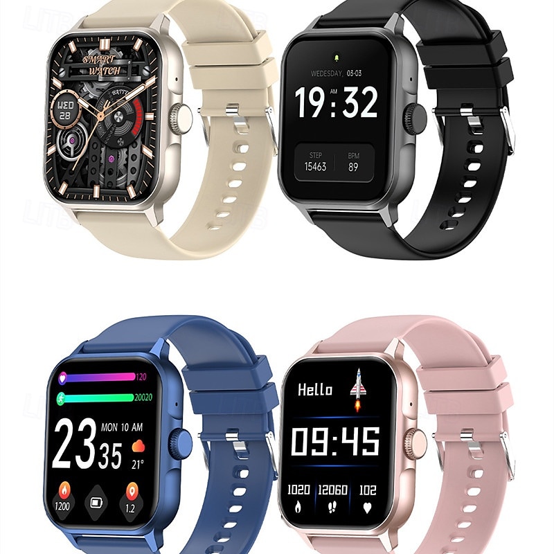 Reloj inteligente ZW36A (DAFIT) con pantalla táctil completa de 1,83" y codificador, resistente al agua, monitorización de la salud deportiva, oxígeno en sangre, presión arterial, frecuencia cardíaca 2025 - $33.99 –P1