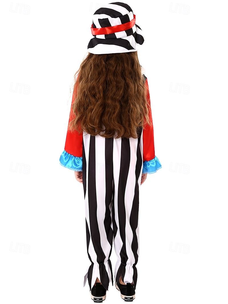 Žolík Klaun předvečer Všech svatých Úbory Kostým Kombinéza cirkus Karnevalový kostým Cosplay kostým Dětské Chlapecké Dívčí předvečer Všech svatých Karneval Mardi Gras Výkon Párty Jednoduch 2025 - $35.99 –P2