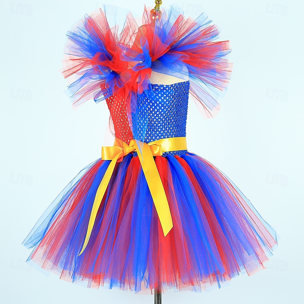 cirkus Žolík Klaun Pomni Karnevalový kostým Úbory Kostým Dětské Dívčí cosplay Výkon Párty Podium Karneval Mardi Gras Jednoduchý karnevalový kostým 2025 - $43.99 –P5