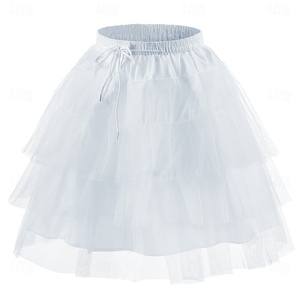 1950er Prinzessin Reifrock Krinoline Unterrock Tüllrock Einfarbig Damen Maskerade Veranstaltung / Fest Abschlussball Junggesellinnenabschiedsparty Erwachsene Rock 2025 - $12.49 –P3