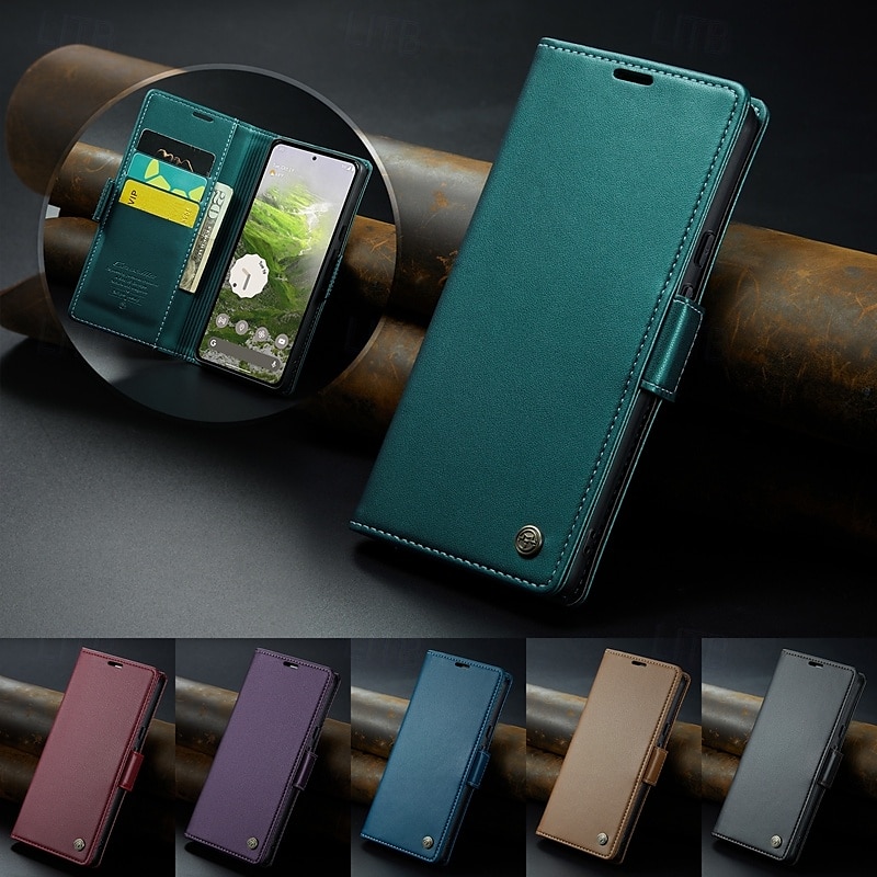 телефон Кейс для Назначение Google Пиксель 9 Про Pixel 9 ProXL Pixel 8 Pro Pixel 8 Пиксель 9 Откидная крышка со стендом Магнитный Разъем для карты Ретро ТПУ Кожа PU 2025 - $17.99 –P11