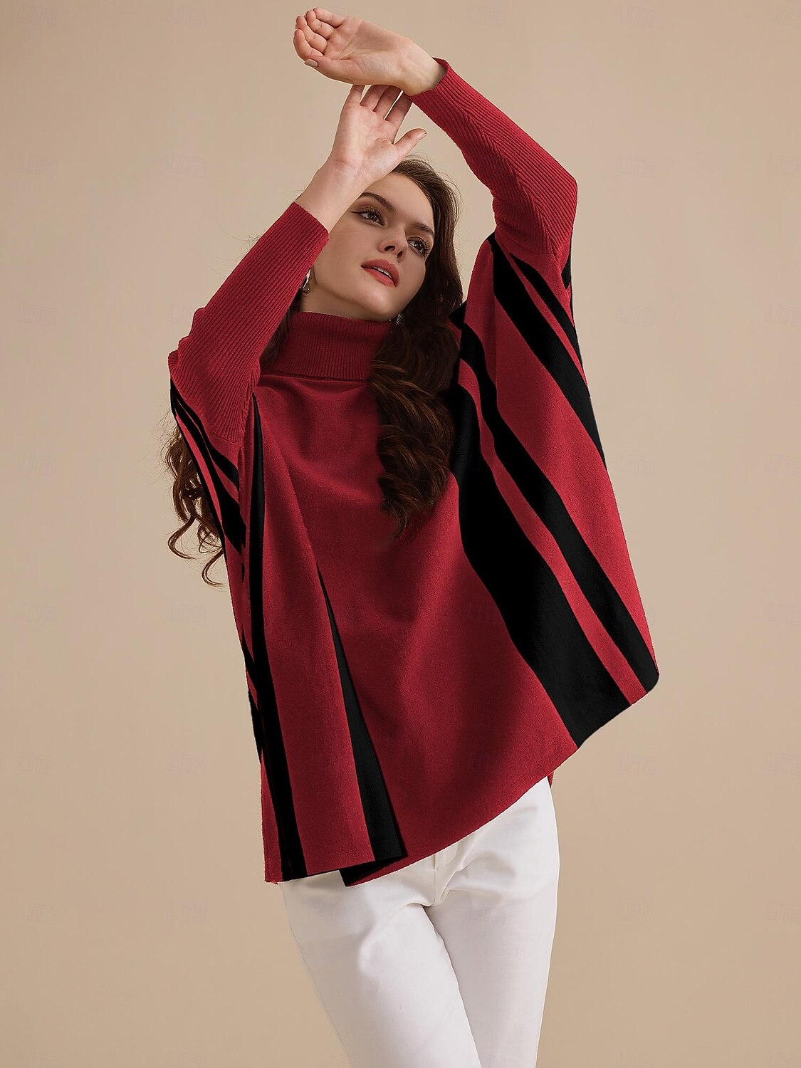 pull à col roulé en maille côtelée d'acrylique et de polyester de 2025 ? $44.99 –P4