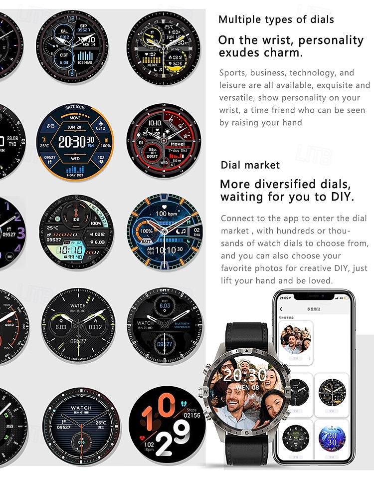 GT45 Smart Watch Men Bluetooth Call Outdoor Sports Voice Assistant Compass Health Monitoring Fitness Tracker Smartwatch 2025 - $68.99 –P5