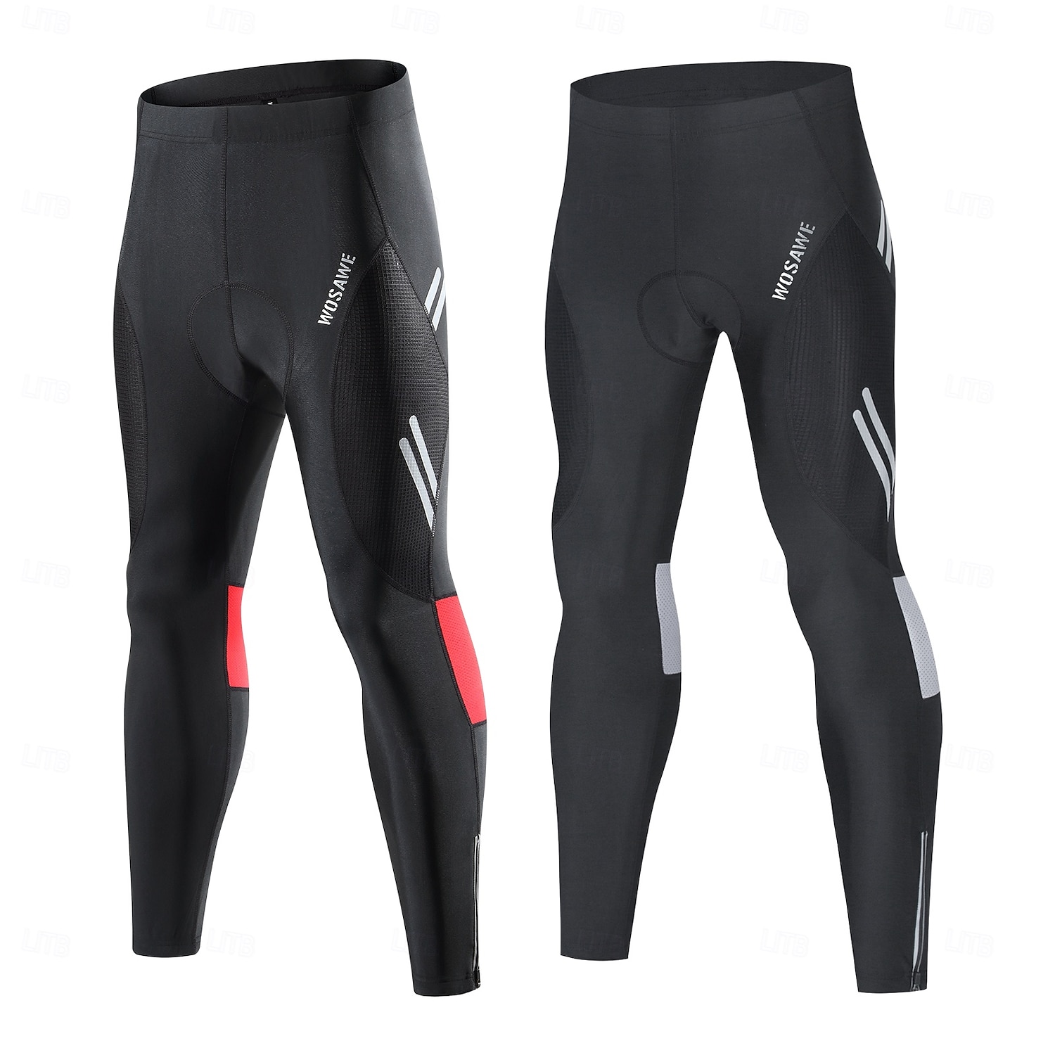 Wosawe primavera y otoño pantalones de ciclismo para deportes al aire libre para hombres pantalones de ciclismo de montaña para montañismo con esponja de silicona transpirable de secado rápido 2025 - $50.99 –P4