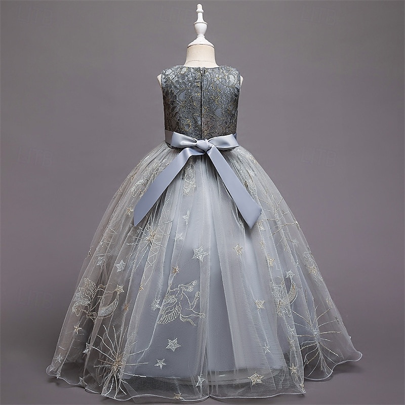 Enfants Fille Robe de fête Etoile Sans Manches Utilisation Noël Anniversaire Maille Magnifique Doux Polyester Maxi robe soirée Robe Évasée Robe Trapèze Eté 4-12 ans Rose Claire Rouge Bleu de 2025 ? $41.99 –P15