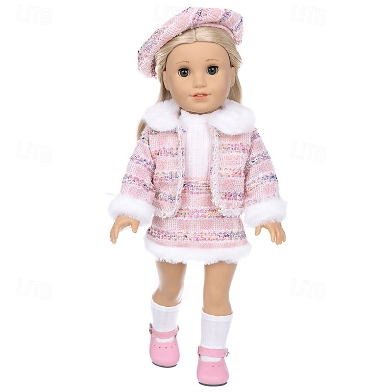 Ropa y accesorios para muñecas de 18 pulgadas, conjunto de trajes de invierno para muñecas, abrigo y pantalones para muñecas de 18 pulgadas, regalos para niñas (sin muñeca) 2025 - $22.99 –P2