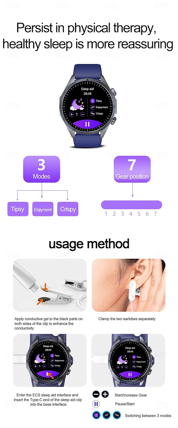 696 TK79 Smart Watch 1.47 inch Smart Band Fitness Bracelet Bluetooth ECG+PPG Temperature Monitoring Pedometer Compatible with Android iOS Women Men Message Reminder IPX-0 27mm Watch Case 2025 - $66.99 –P12