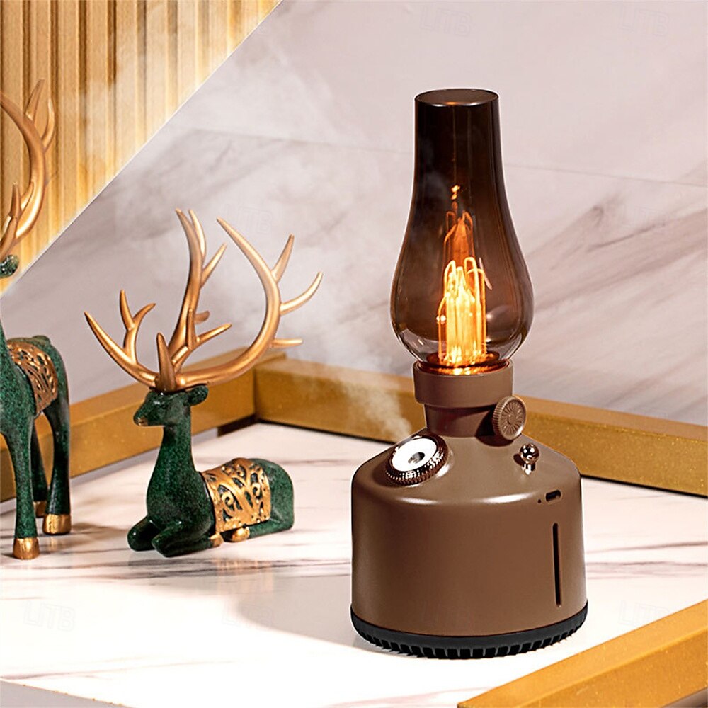Lamp Air Humidifier Ambience Lamp Mute Retro Humidifier USB Small Fragrance Diffuser with Light for Home Office 2025 - $32.99 –P8