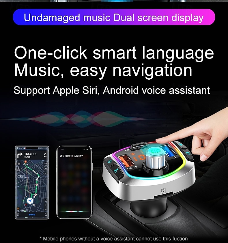 2025年 pd18 FMトランスミッター カーMP3プレーヤー デュアルUSBハンズフリーBluetoothアダプター コレクション – $43.99 –P11