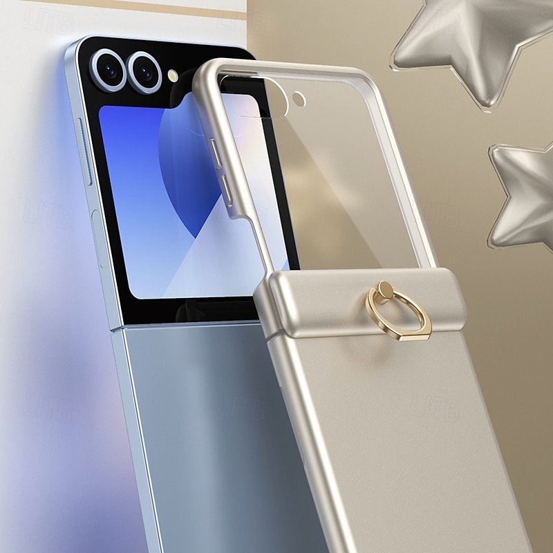 Чехол для телефона для Samsung Galaxy Z Flip 6 Z Flip 5 Задняя Обложка Кольцевой Застежка Ударопрочный Ретро PC 2025 - $23.99 –P3