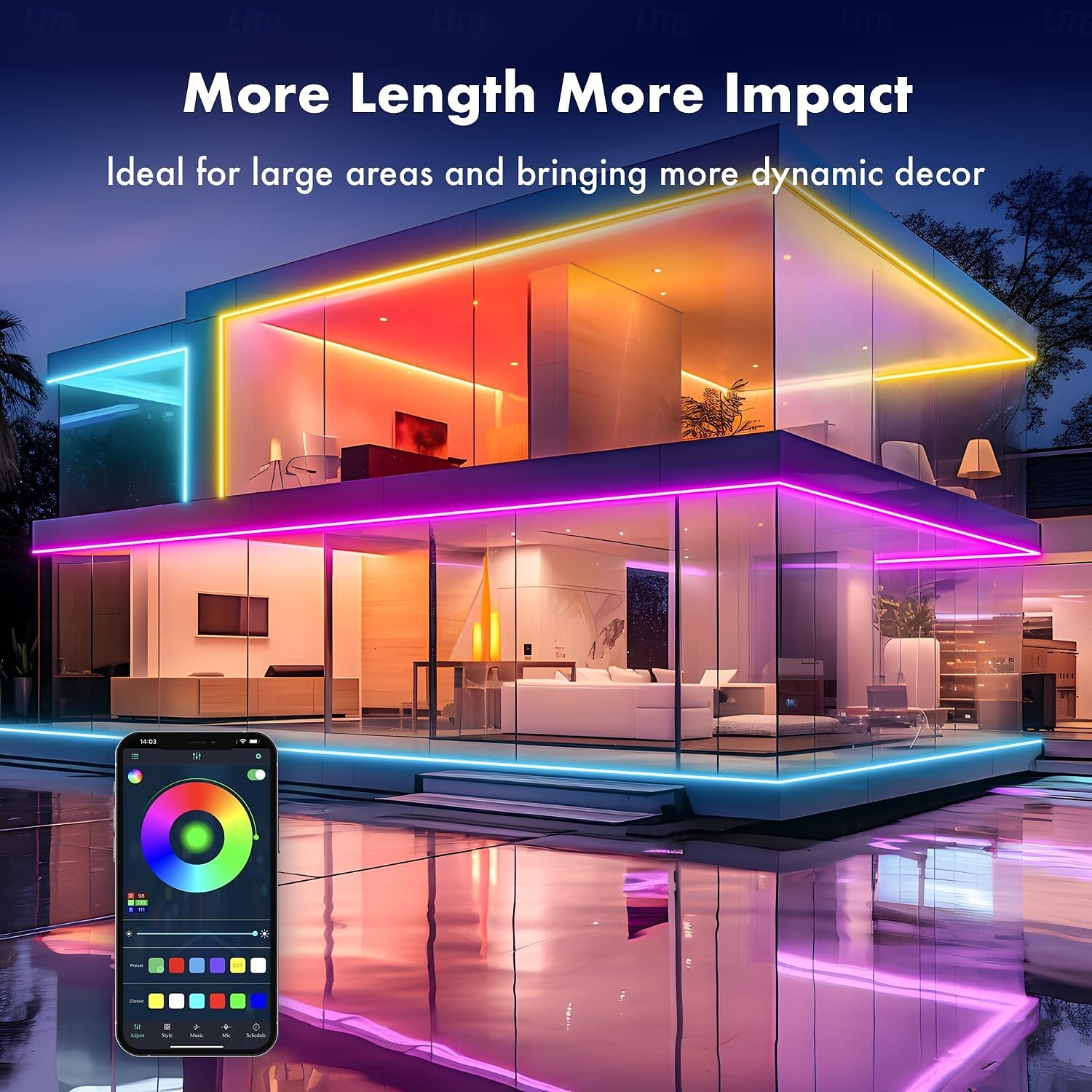 LED Neon RGB Light Strip 3M-30M with Bluetooth & APP Control, Waterproof IP65 Music Sync Multi-Color Flexible Strip for Home, Garden, Building Decor AC220V 2025 - $72.99 –P9