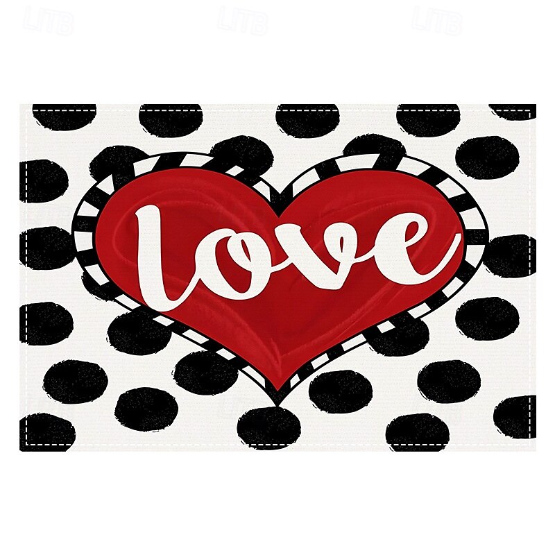 Valentine's Day Placemats Set of 4 Romantic and Decorative Table Mats Featuring Heart or Rose Patterns Durable and Heat-Resistant Perfect for Adding a Touch of Love to Your Dining Table Decor 2025 - $14.49 –P7