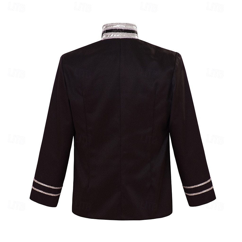 Retro Vintage Rococo Coat Masquerade Circus Jacket Prince Aristocrat Men's Carnival Masquerade Mardi Gras Event / Party Adults' Coat Spring Fall & Winter 2025 - $60.99 –P4