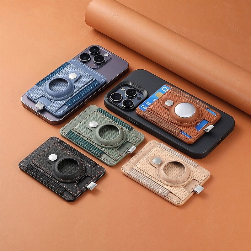 telefono Custodia Per iPhone 16 Pro Max Plus iPhone 15 Pro Max Plus Universali Custodia ad adsorbimento magnetico Con supporto A calamita Supporto a molla TPU pelle sintetica del 2025 a $21.99 –P13