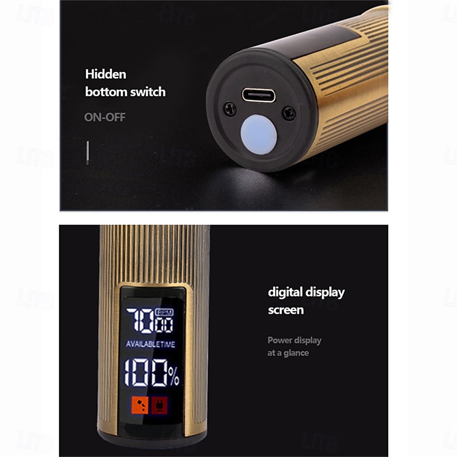Professional Hair Cutting Machine Wireless Electric Hair Trimmer Digital Display Hair Clipper Men Beard Shaver Barber For Men 2025 - $23.99 –P14