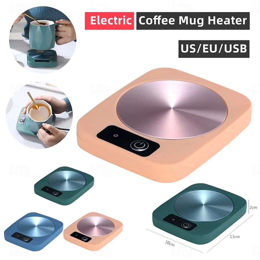 USB Electric Mug Mat Constant Temperature Intelligent Warm Coaster Rapid Heating Mug Heater Warmer Office Low Power Home Office Gift 2026 - $14.99 –P1