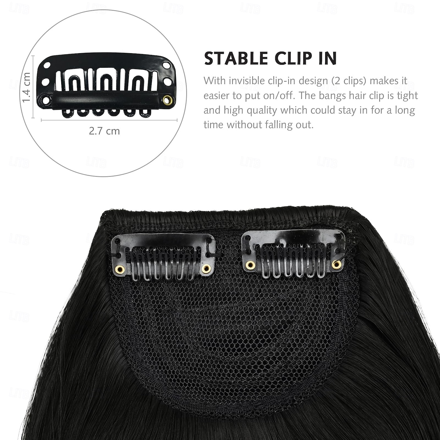 Bangs Hair Clip in Bangs Synthetic Hair Extensions Front Fringe French Bangs with Temples Hairpiece for Women Curved Bangs 2026 - $7.99 –P5