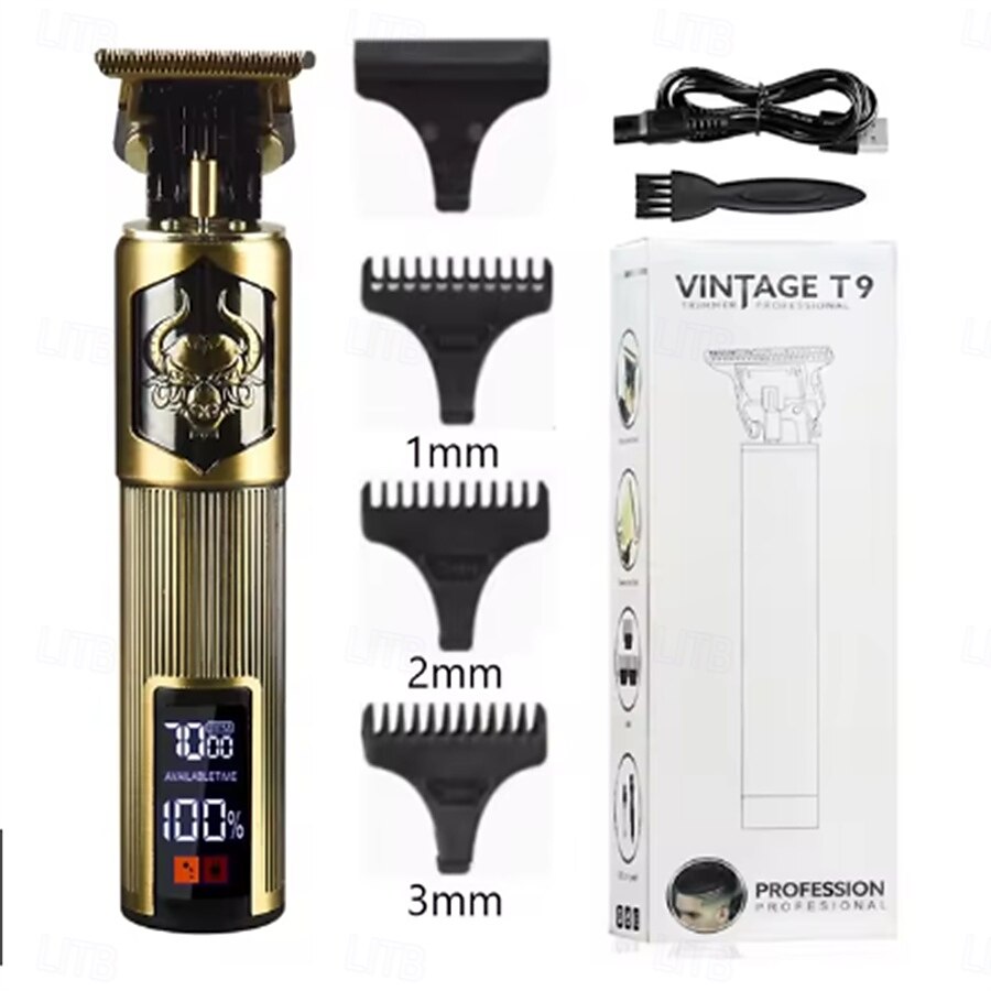 Professional Hair Cutting Machine Wireless Electric Hair Trimmer Digital Display Hair Clipper Men Beard Shaver Barber For Men 2025 - $23.99 –P19