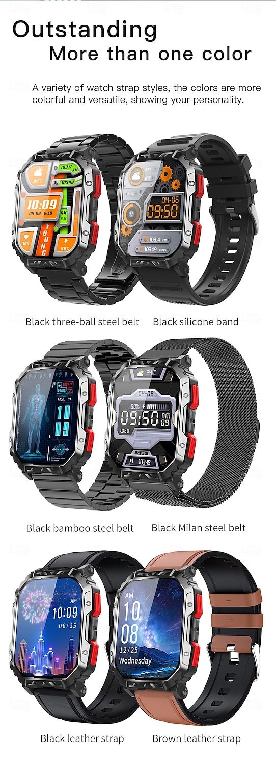 F407 Smart Watch Men Bluetooth Call 2.1inch HD Large Screen Health Monitoring Sport Fitness Tracker Smartwatch 2025 - $62.99 –P18
