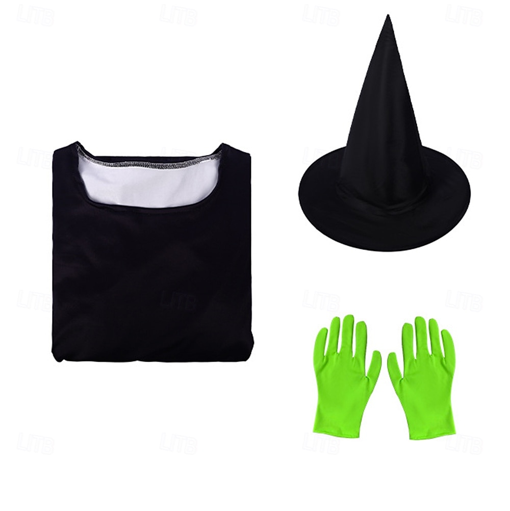 Čerodějnice Glinda Elphaba Šaty Úbory Kostým Valpuržina noc Filmové televizní tématické kostýmy Filmové kostýmy for Dívčí Dětské předvečer Všech svatých Karneval Mardi Gras Výkon Párty Podium 2025 - $38.99 –P6