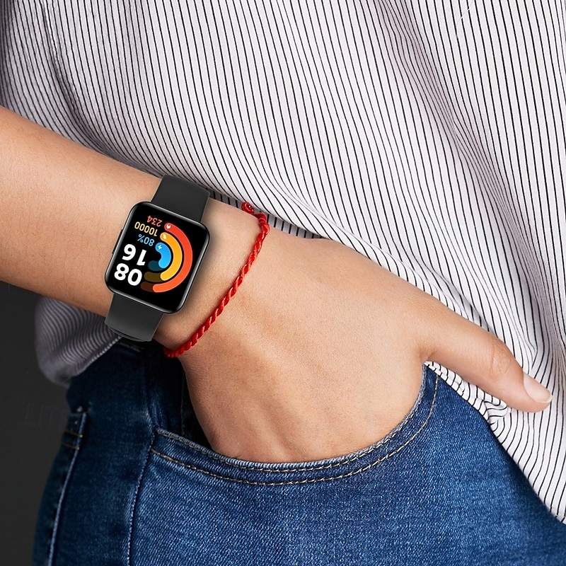 Pulseira de Smartwatch Compatível com Xiaomi Relógio redmi 2 Relógio Redmi 2 Lite Relógio inteligente Alça Ajustável Loop Solo Pulseira Esportiva Substituição Pulseira de 2025 por $11.99 –P2