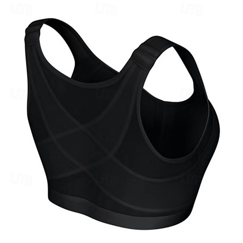 Dam Behåtopp Underkläder Behåtopp Bekväm Andningsfunktion Stötsäker Avtagbar dyna Remlös Slät Sport Sportkläder Svart Vit Yoga Kondition casual 2025 - $12.99 –P6
