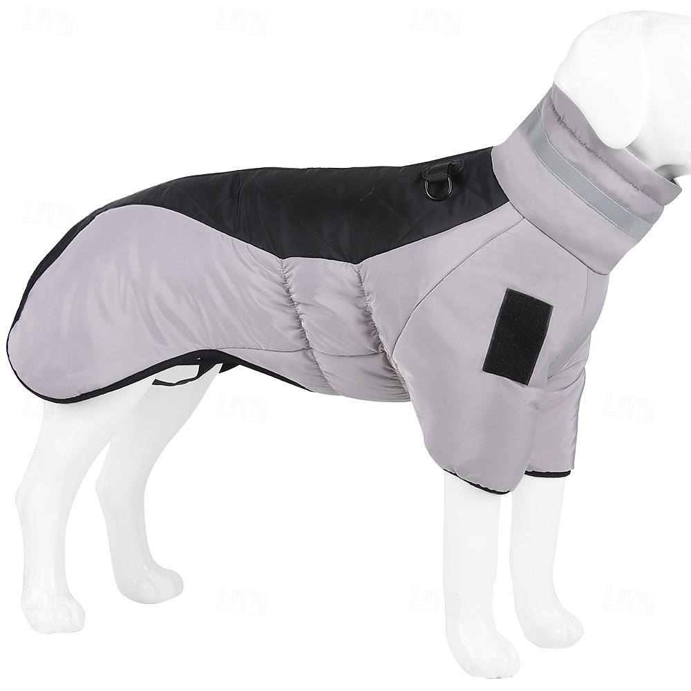 Hund Kappor Jakke Puffer Jack Vinter Reflekterande Vattentät Varm Utomhus Inomhus Hemma kläder Stor 2025 - $21.99 –P5