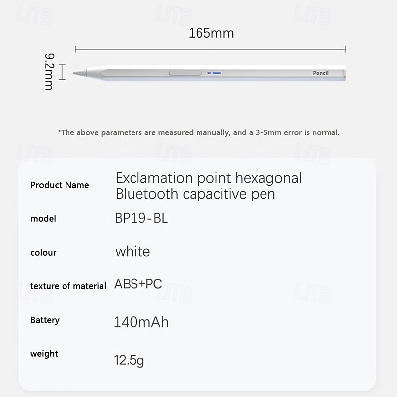 BP-19BL Universal Stylus Pens for Touch Screens Fine Point Active Smart Digital Pencil Compatible For iPad and Most Tablet 2025 - $33.99 –P8