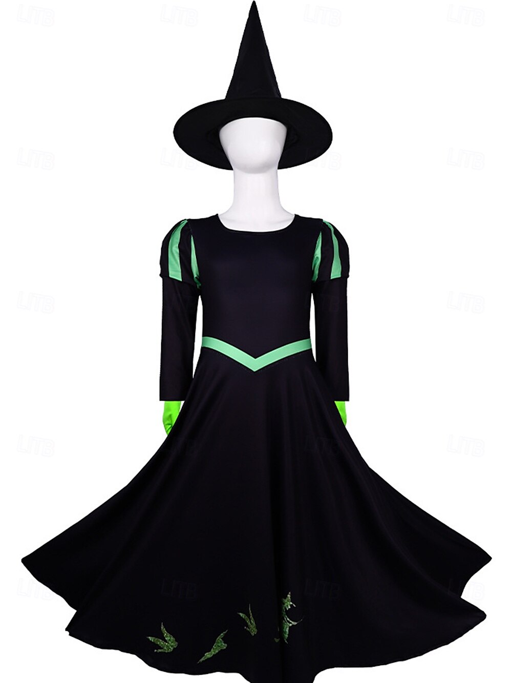 Čerodějnice Glinda Elphaba Šaty Úbory Kostým Valpuržina noc Filmové televizní tématické kostýmy Filmové kostýmy for Dívčí Dětské předvečer Všech svatých Karneval Mardi Gras Výkon Párty Podium 2025 - $38.99 –P8