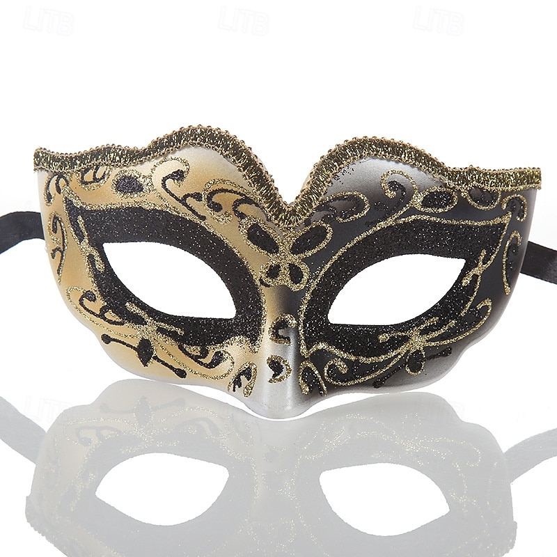 Fantom opery Arlecchino Arlecchina Karnevalová maska Benátská maska Columbina Dospělé Dámské Poloviční obličej Párty Plesová maškaráda Karneval v Benátkách předvečer Všech svatých Karneval Mardi Gras 2025 - $10.99 –P4