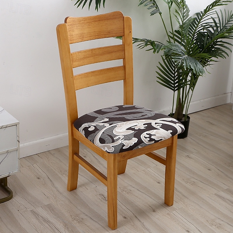Housse de siège de chaise extensible et durable, idéale pour protéger et rafraîchir les sièges de chaise, ajoute confort et style aux chaises de salle à manger, de bureau ou de salon de 2025 ? $10.99 –P7