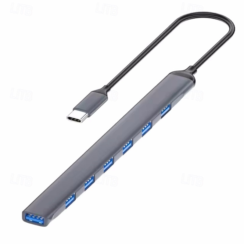 usb hub dock 3.0 7 port usb 2.0 3.0 hub multi splitter adaptér otg typ c hub pro lenovo huawei xiaomi macbook hliníková slitina 2025 - $15.99 –P3