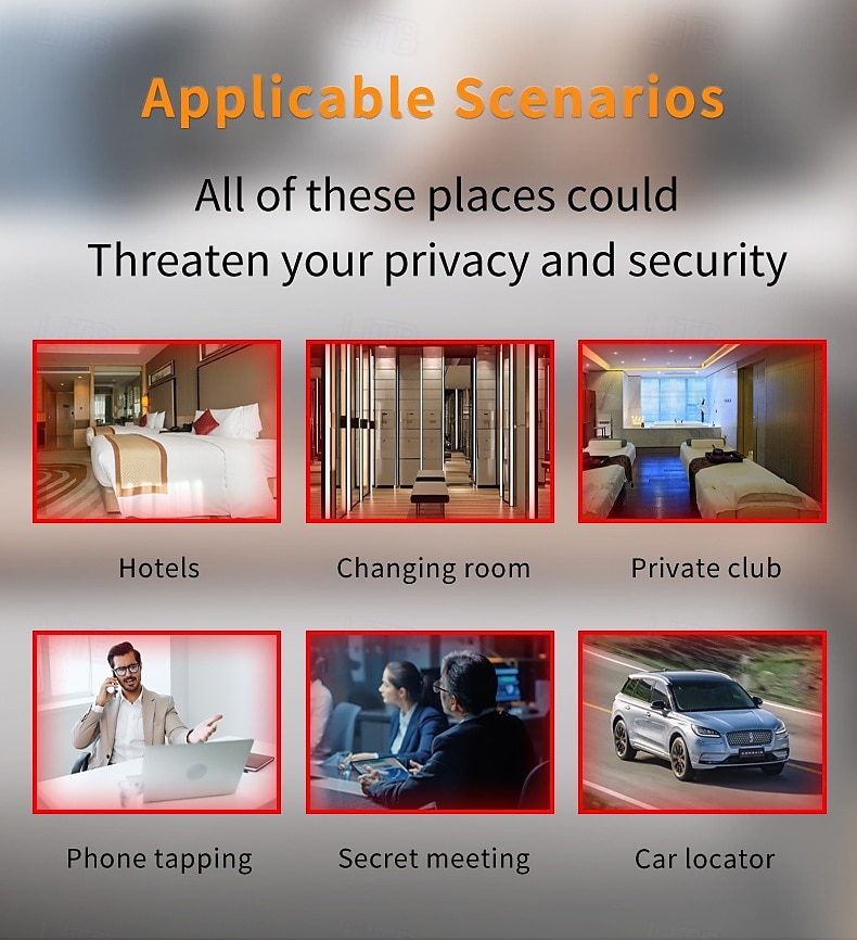 Hidden camera Infrared detector Anti-spy car GPS tracking listening device RF wireless signal scanner Gadget Security protection 2025 - $44.99 –P4