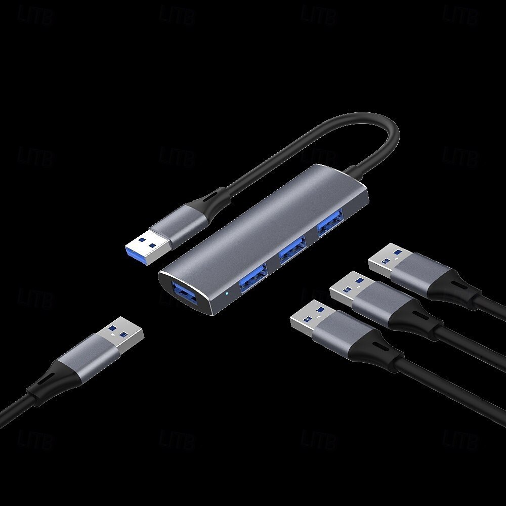 3.0 Aluminum Alloy Hub Three-port 2.0 USB High-speed Download Splitter 2025 - $19.99 –P8